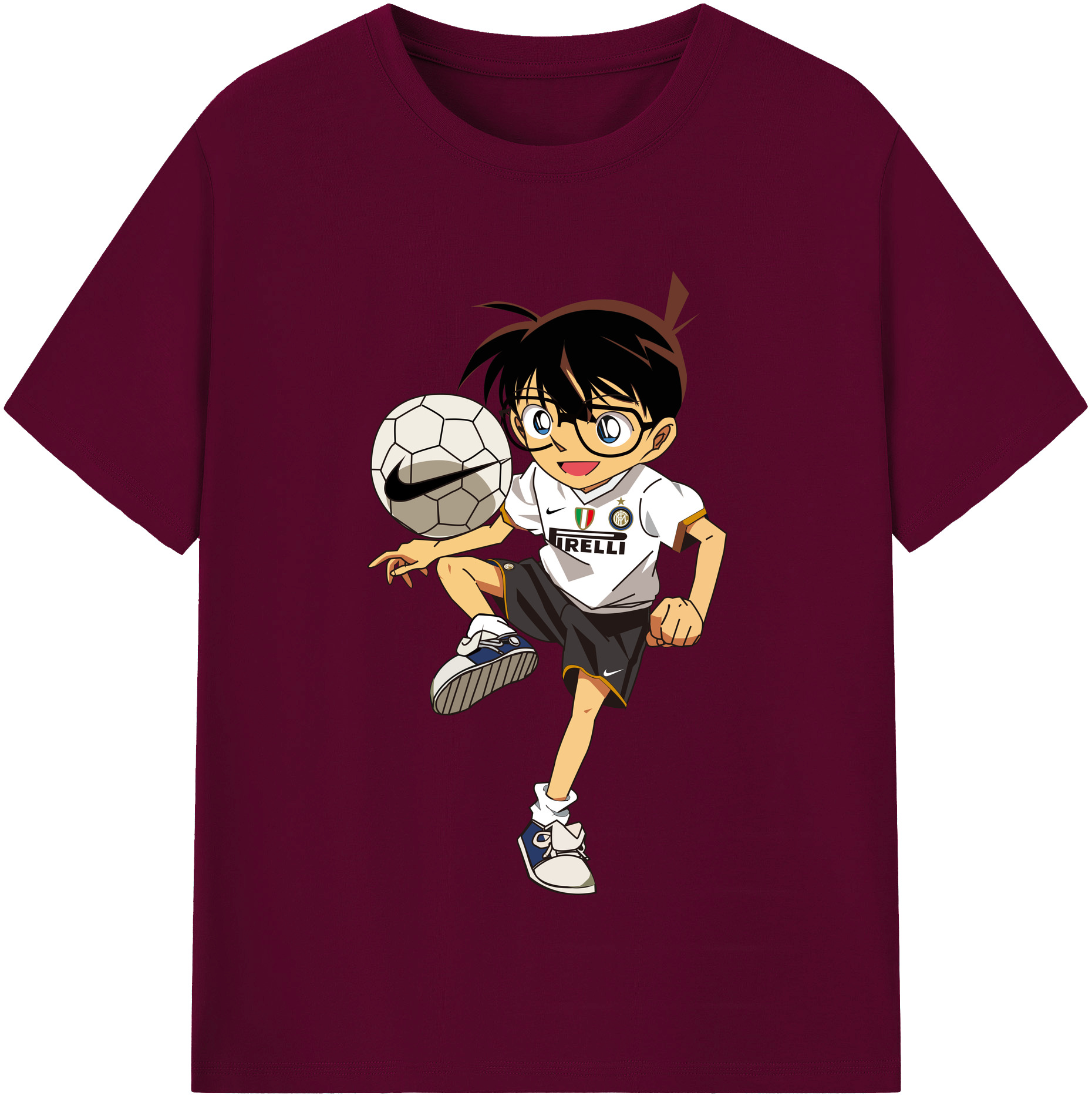 （画像用） 名探偵コナン 江戸川 コナン Detective Conan Conan Edogawa レディースカジュアルプリントTシャツ（綿100％）